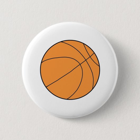 Basketball Ball Ronde Button 5,7 Cm (Voorkant)