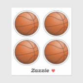 Basketball Ball set 4 Sticker (Vel)