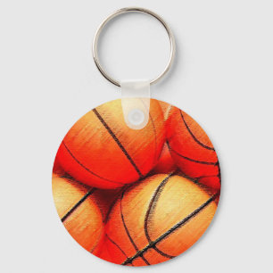 Basketball Ball Sleutelhanger
