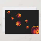 Basketball Ball Sportfoto Birthday Bedankkaart (Achterkant)