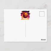 Basketball Ball Sportfoto Birthday Dank je Briefkaart (Achterkant)