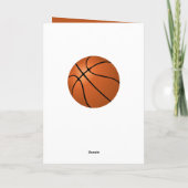 Basketball Ball Sports Bedankt Coach (Achterkant)