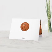 Basketball Ball Sports Happy Birthday Kids Kaart (Achterkant)