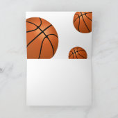 Basketball Ball Sports Happy Birthday Kids Kaart (Binnen)