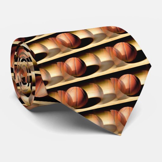 Basketball Ball Stropdas (Opgerold)