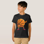 Basketball Ball T Kinder jongens Dab Dance Gift T-shirt (Voorkant volledig)
