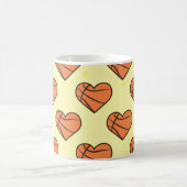 Basketball Ball-textuur in het heetvormpatroon Koffiemok (Center)