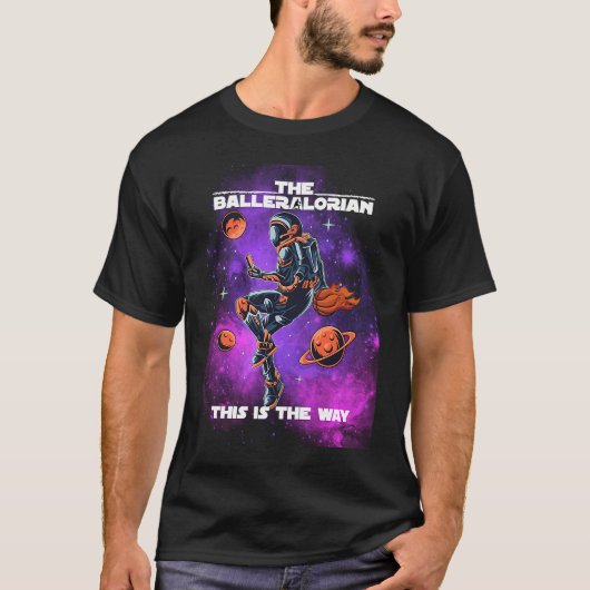Basketball Balleralorian Astranaut Graphics T-shirt (Voorkant)