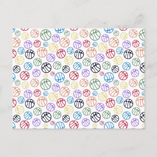 Basketball Balls Blue Boy Foto Dank je verjaardag Briefkaart (Achterkant)