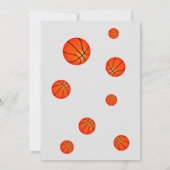 Basketball Balls Foto Hartelijk dank Coach Kaart (Achterkant)