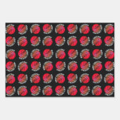 Basketball Balls Kinder naam Roze kerstmis Inpakpapier Vel (Voorkant)