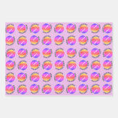 Basketball Balls Kinder naam Roze kerstmis Inpakpapier Vel (Voorkant)