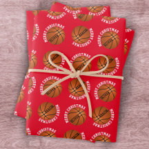 Basketball Balls Kinder naam Sports Merry Kerstmis