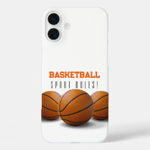 Basketball Balls Sportregels iPhone 16 Plus Hoesje