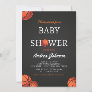 Basketball Balls Sportthema Athletic Baby shower Save The Date