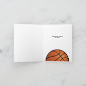 Basketball Bar Mitzvah Dank u Bedankkaart (Binnen)