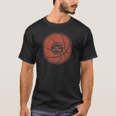 Basketball Bar Mitzvah Oranje Black T-shirt (Voorkant)