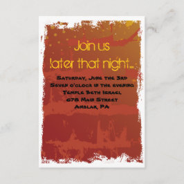 Basketball Bar Mitzvah Party Kaart