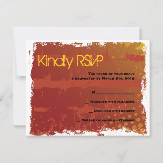 Basketball Bar Mitzvah Reply Card RSVP Kaartje (Voorkant)