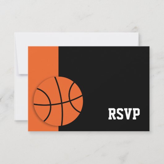 Basketball Bar Mitzvah RSVP (Voorkant)