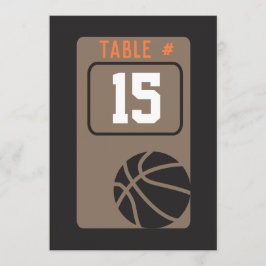 BASKETBALL Bar Mitzvah Table Separcard Kaart