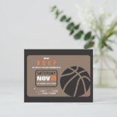 BASKETBALL Bar Mitzvah Uitnodigingskaart Kaart (Staand voorkant)