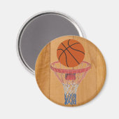 Basketball & Basket Magneet (Voorkant / Achterkant)