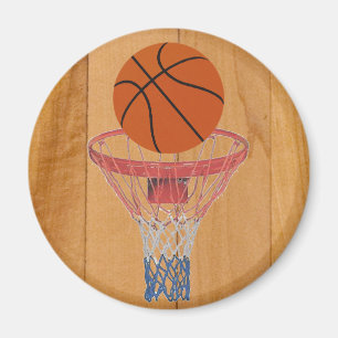 Basketball & Basket Magneet