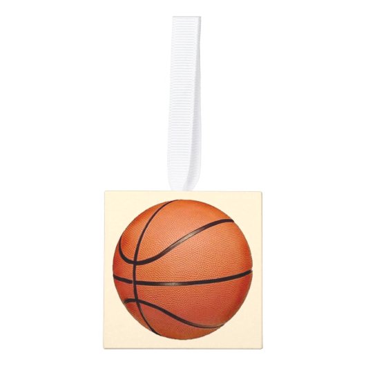 Basketball Basketball Design Cube Ornament (Voorkant)