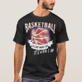 Basketball-basketbalontwerpteam T-shirt (Voorkant)