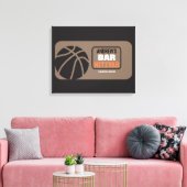 BASKETBALL Bat Bar Mitzvah Sign-In Memory Board Canvas Afdruk (Insitu (Woonkamer))