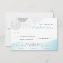 Basketball Bat Mitzvah Response RSVP Kaartje
