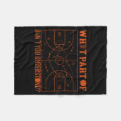 Basketball Bball What Part Of Don't You Understand Fleece Deken (Voorkant (Horizontaal))