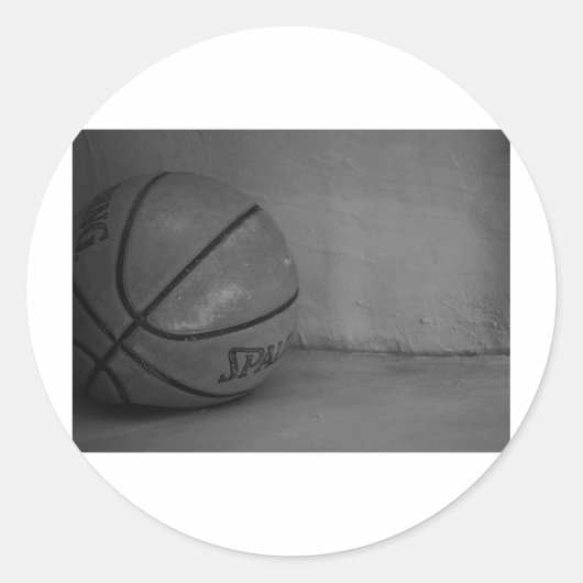 Basketball Beauty Ronde Sticker (Voorkant)