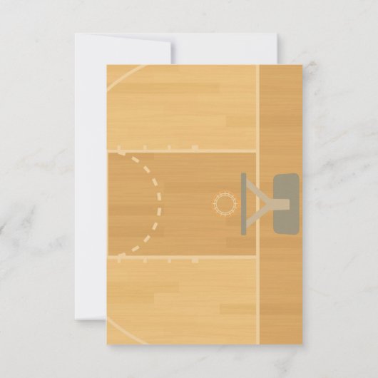 Basketball Bedankkaart (Achterkant)