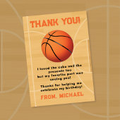 Basketball Bedankkaart