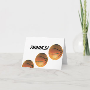 Basketball-Bedankt Bedankkaart