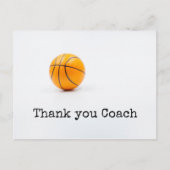 Basketball bedankt coach briefkaart (Voorkant)