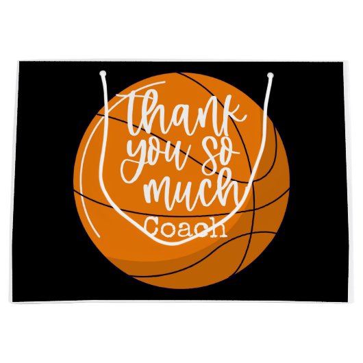 Basketball bedankt coach groot cadeauzakje (Voorkant)