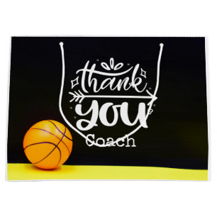 Basketball bedankt coach groot cadeauzakje
