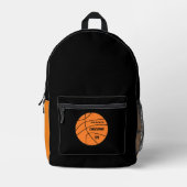 Basketball Bedrukte Rugzak (Voorkant)