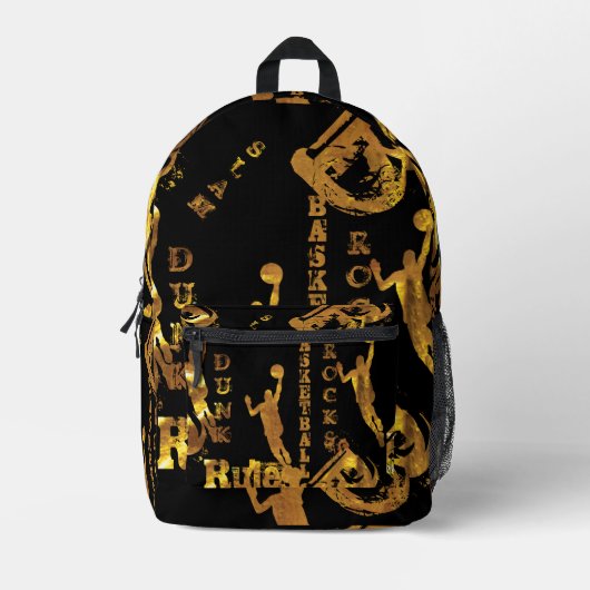BASKETBALL BEDRUKTE RUGZAK (Voorkant)