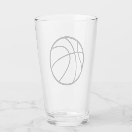 Basketball Beer Glass Glas (Achterkant)
