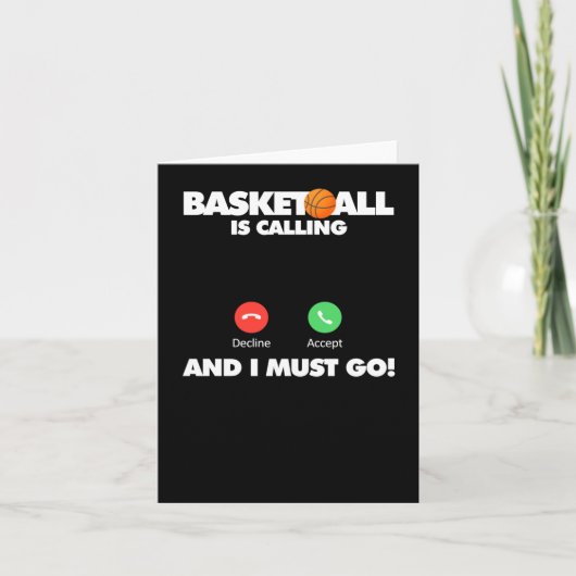 Basketball belt en ik moet gaan kaart (Voorkant)