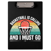 Basketball belt en ik moet gaan klembord (Voorkant)