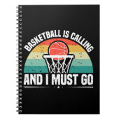 Basketball belt en ik moet gaan notitieboek (Voorkant)