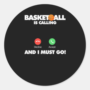 Basketball belt en ik moet gaan ronde sticker