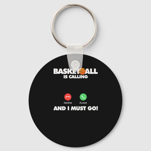 Basketball belt en ik moet gaan sleutelhanger (Voorkant)