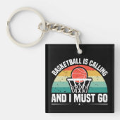 Basketball belt en ik moet gaan sleutelhanger (voorkant)