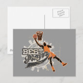 Basketball Best Player Tshirts en cadeaus Briefkaart (Voorkant / Achterkant)